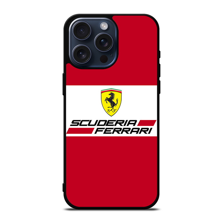 SCUDERIA FERRARI FORMULA ONE F1 RACING iPhone 15 Pro Max Case Cover