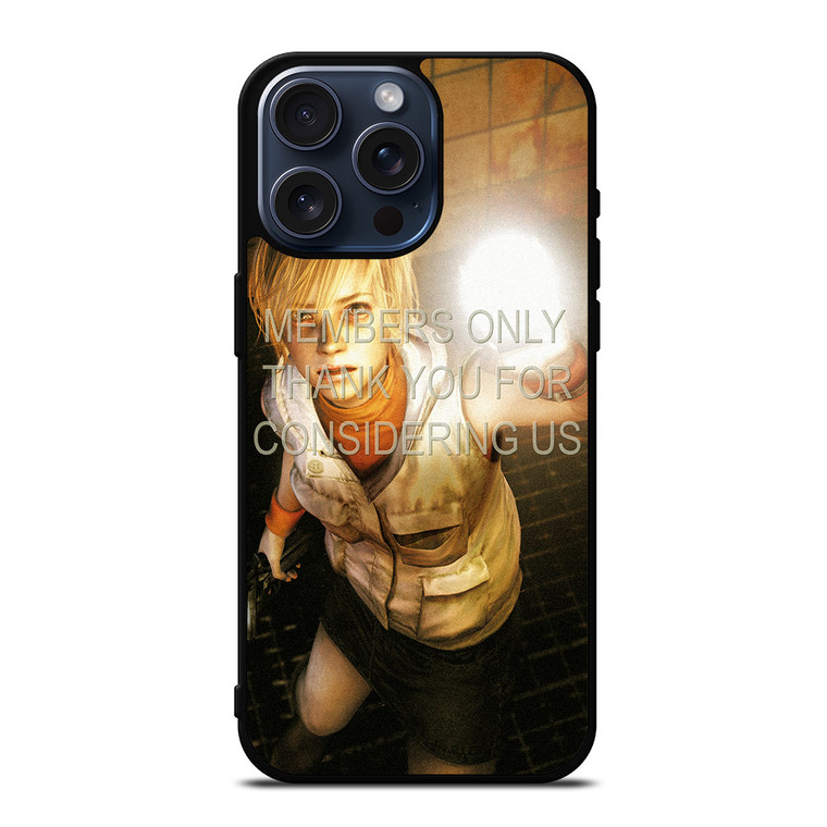 SILENT HILL MEMBERS ONLY iPhone 15 Pro Max Case Cover