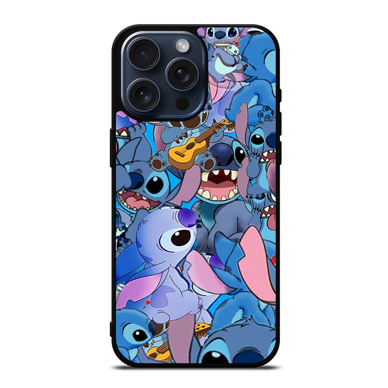 STITCH CARTOON COLLAGE iPhone 15 Pro Max Case Cover