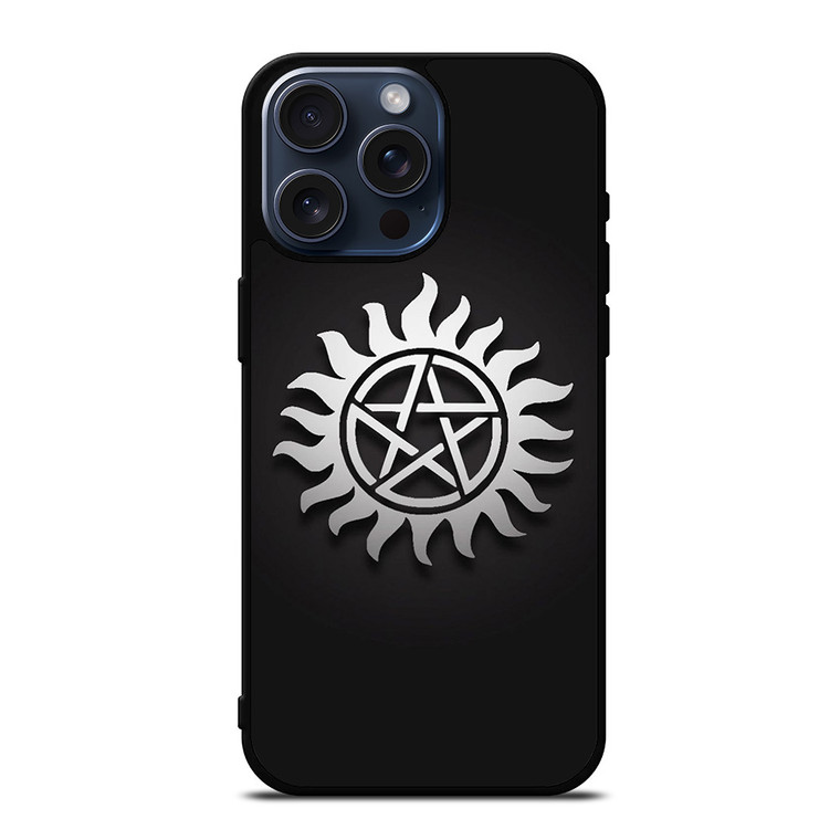 SUPERNATURAL METAL LOGO iPhone 15 Pro Max Case Cover