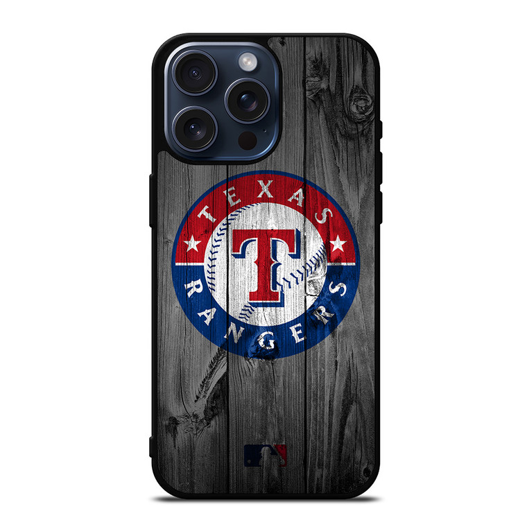 TEXAS RANGERS BASEBALL MLB WOOD LOGO iPhone 15 Pro Max Case Cover TEXAS RANGERS BASEBALL MLB WOOD LOGO iPhone 15 Pro Max Case Cover