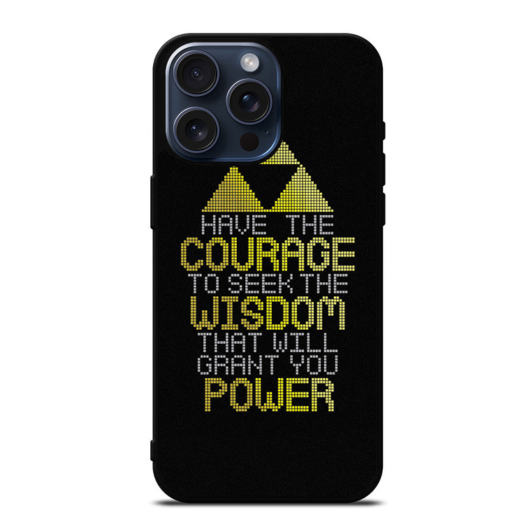 TRIFORCE ZELDA QUOTES iPhone 15 Pro Max Case Cover