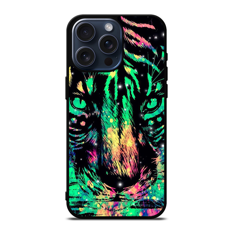 TRIPPY TIGER ART 2 iPhone 15 Pro Max Case Cover