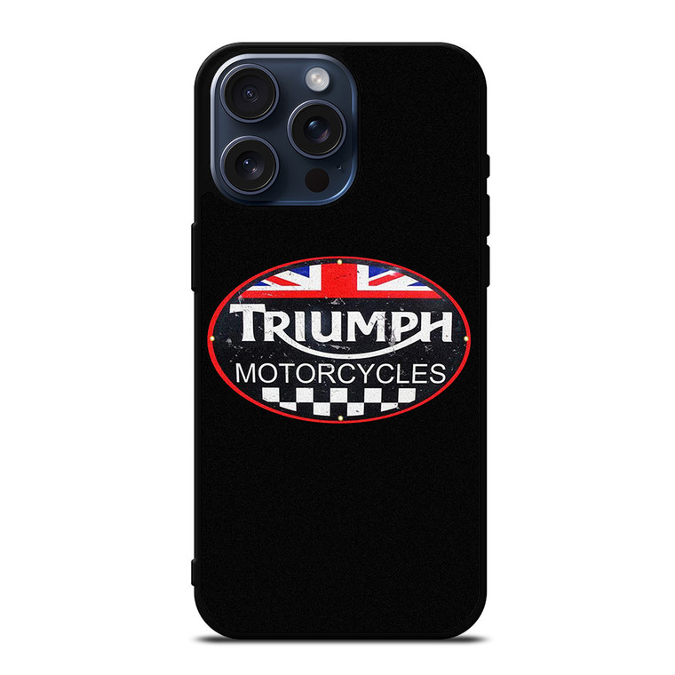 TRIUMPH MOTORCYCLES BADGE iPhone 15 Pro Max Case Cover