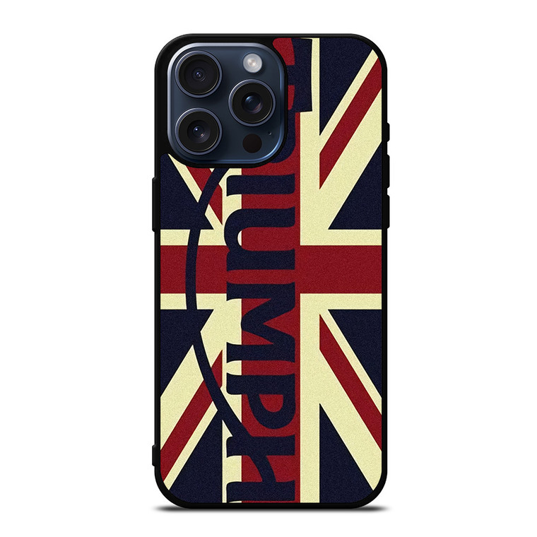 TRIUMPH MOTORCYCLES UNION JACK 2 iPhone 15 Pro Max Case Cover
