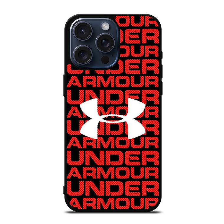 UNDER ARMOUR RED LOGO iPhone 15 Pro Max Case Cover