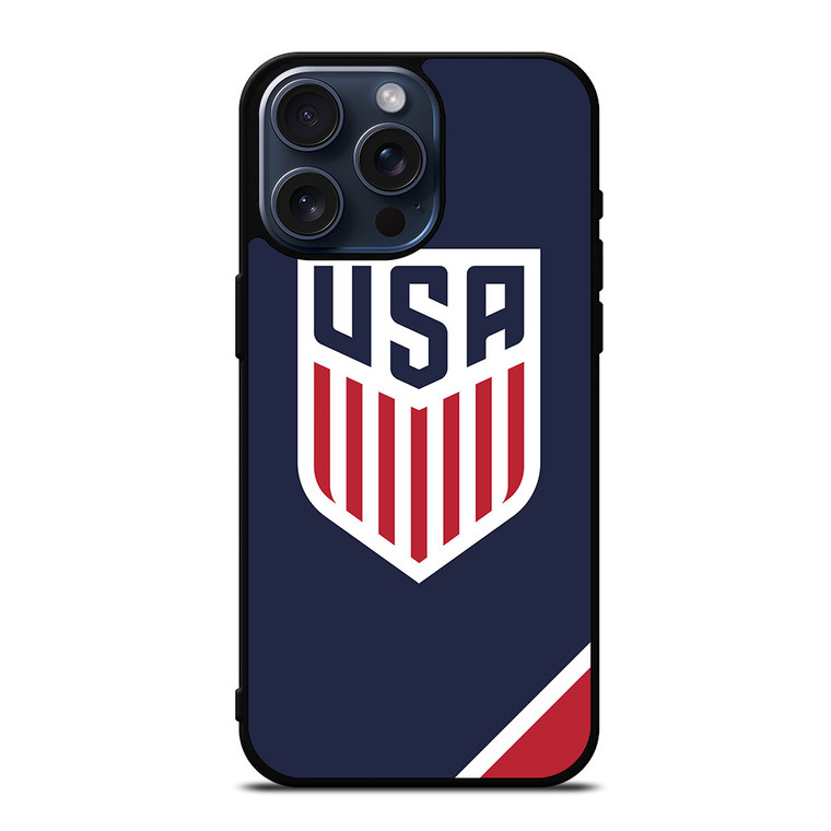 UNITED STATES SOCCER USMNT NAVY iPhone 15 Pro Max Case Cover