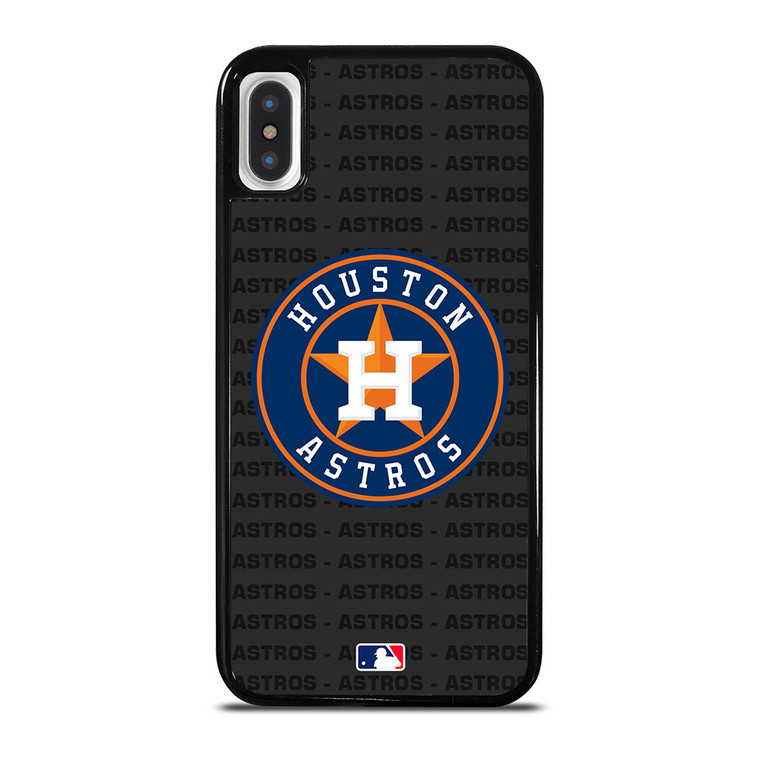 HOUSTON ASTROS BASEBALL BLACK iPhone X / XS Case Cover