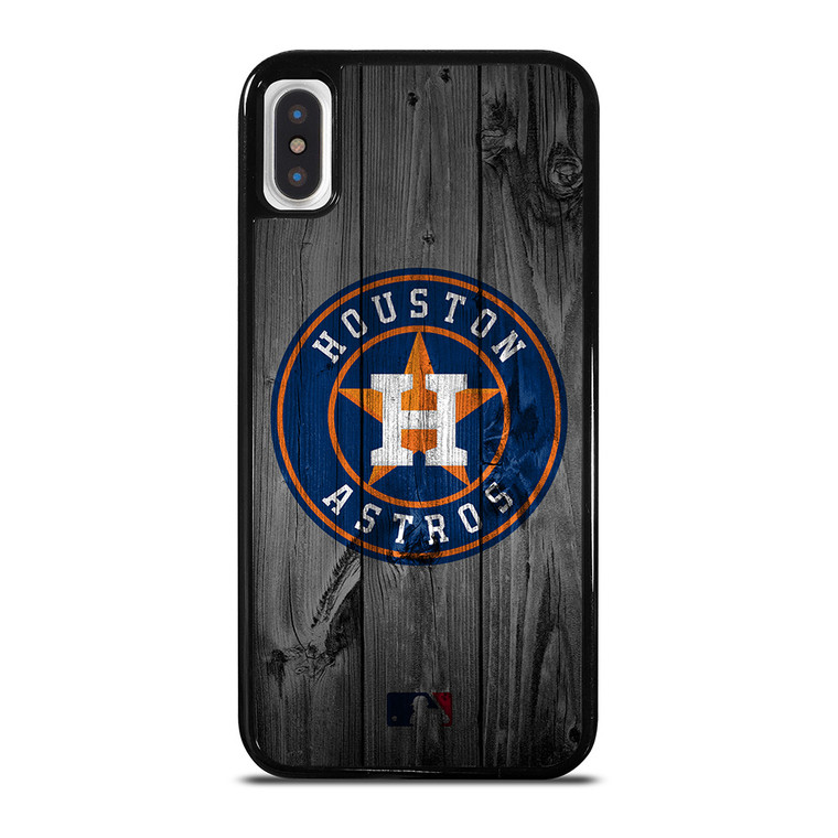 HOUSTON ASTROS BASEBALL MLB WOOD LOGO iPhone X / XS Case Cover