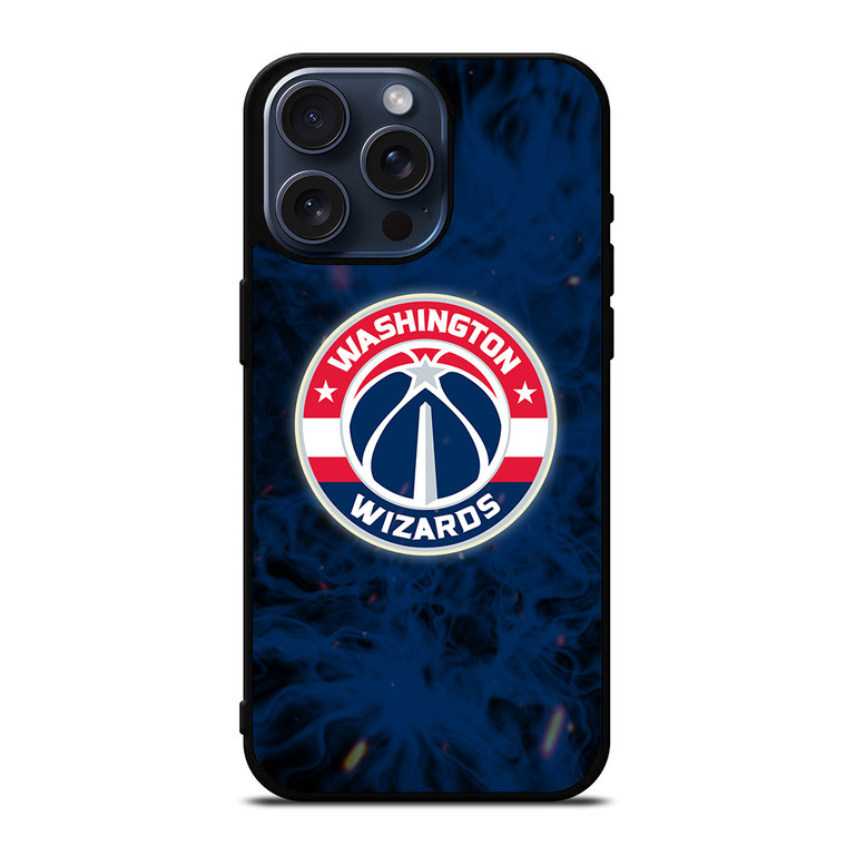 WASHINGTON WIZARDS BASKETBALL NBA FIRE iPhone 15 Pro Max Case Cover