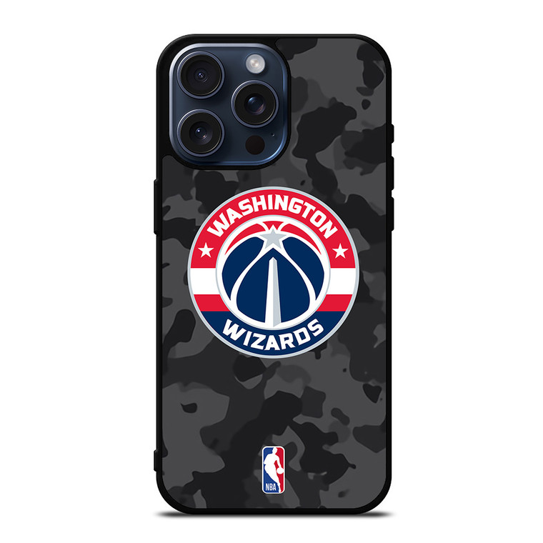 WASHINGTON WIZARDS BLACK CAMO iPhone 15 Pro Max Case Cover
