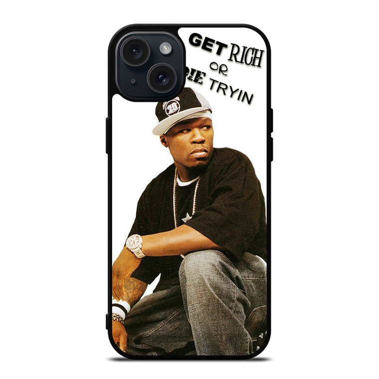 50 CENT GET RICH OR DIE TRYIN iPhone 15 Plus Case Cover 50 CENT GET RICH OR DIE TRYIN iPhone 15 Plus Case Cover