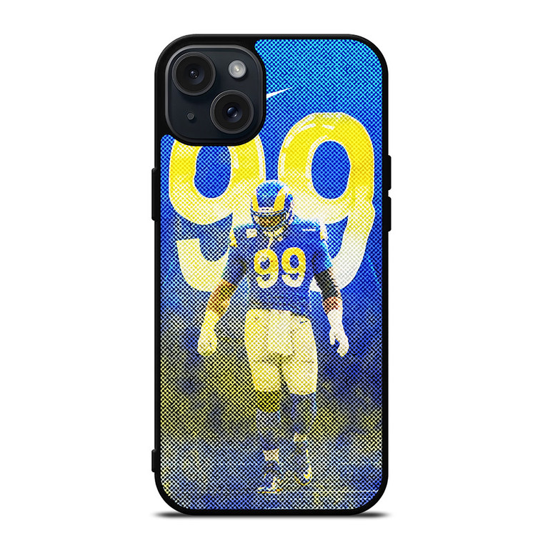 AARON DONALD 99 LOS ANGELES RAMS NFL FOOTBALL iPhone 15 Plus Case Cover AARON DONALD 99 LOS ANGELES RAMS NFL FOOTBALL iPhone 15 Plus Case Cover