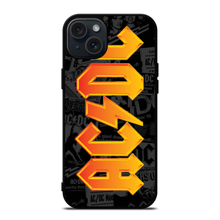 ACDC ROCK BAND POSTER iPhone 15 Plus Case Cover