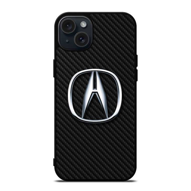 ACURA MOTORS CARBON FIBER iPhone 15 Plus Case Cover