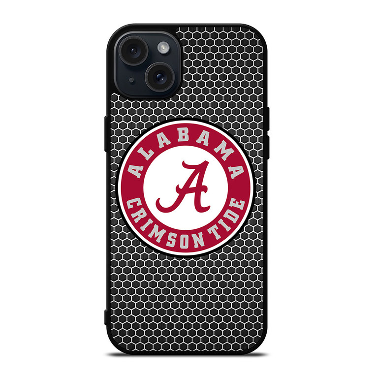 ALABAMA CRIMSON TIDE FOOTBALL METAL iPhone 15 Plus Case Cover