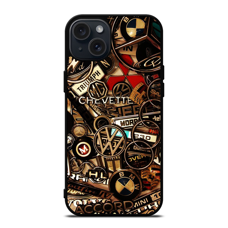 ALL CARS METAL LOGO iPhone 15 Plus Case Cover