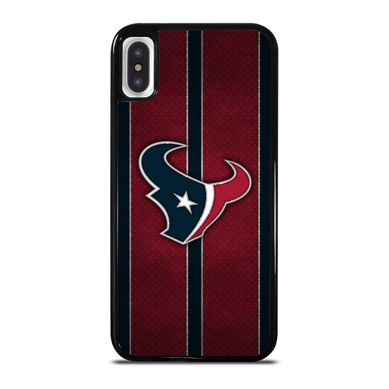 HOUSTON TEXANS NFL METAL STRIPE iPhone X / XS Case Cover