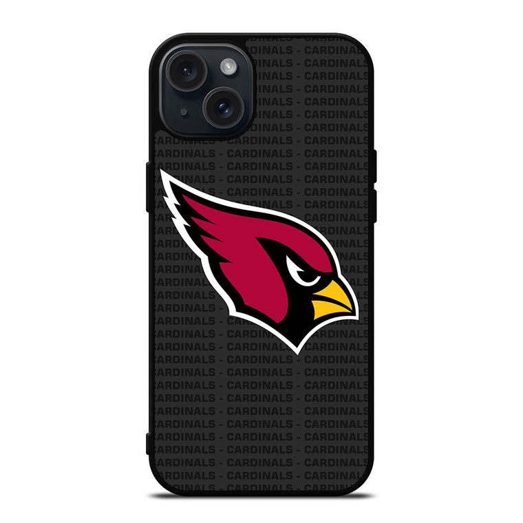 ARIZONA CARDINALS FOOTBALL TEXT iPhone 15 Plus Case Cover