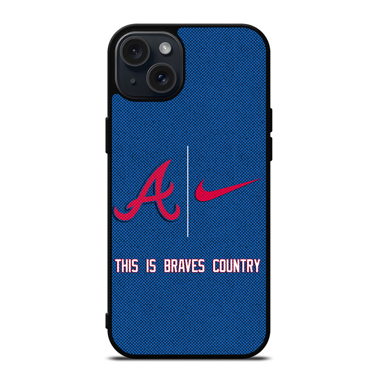 ATLANTA BRAVES NIKE MLB BASEBALL iPhone 15 Plus Case Cover