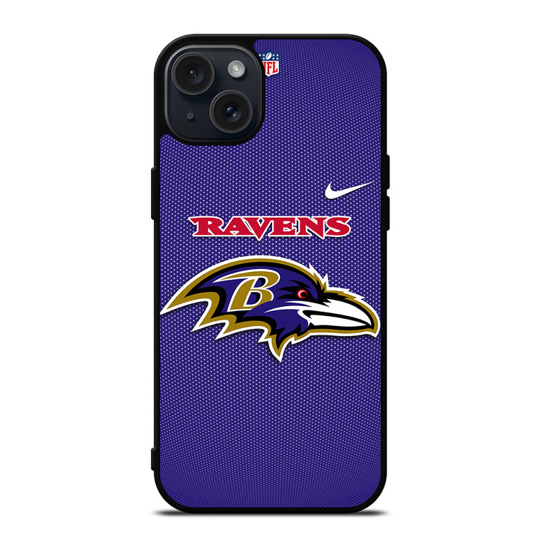 BALTIMORE RAVENS NFL FOOTBALL NIKE iPhone 15 Plus Case Cover