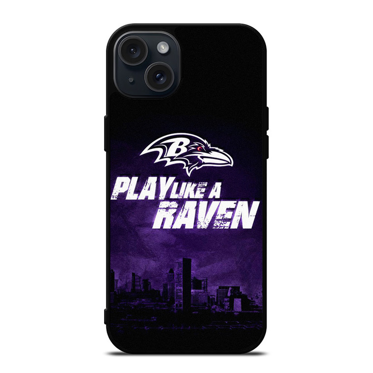 BALTIMORE RAVENS WORD iPhone 15 Plus Case Cover