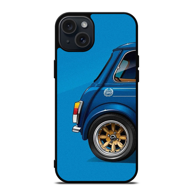 BLUE MINI COOPER COOL iPhone 15 Plus Case Cover