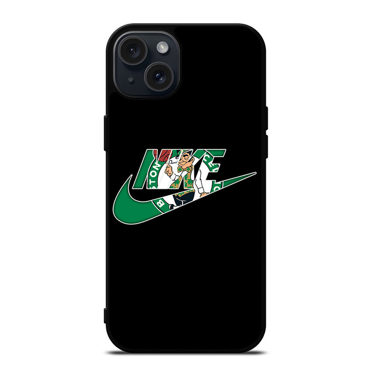 BOSTON CELTICS NIKE SWOOSH iPhone 15 Plus Case Cover