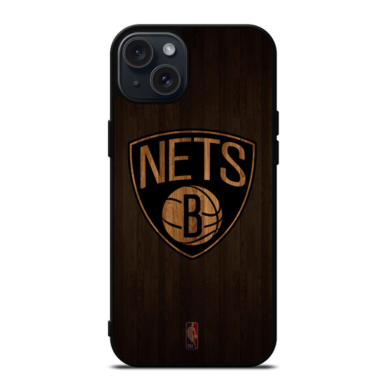 BROOKLYN NETS BASKETBALL COURT NBA iPhone 15 Plus Case Cover