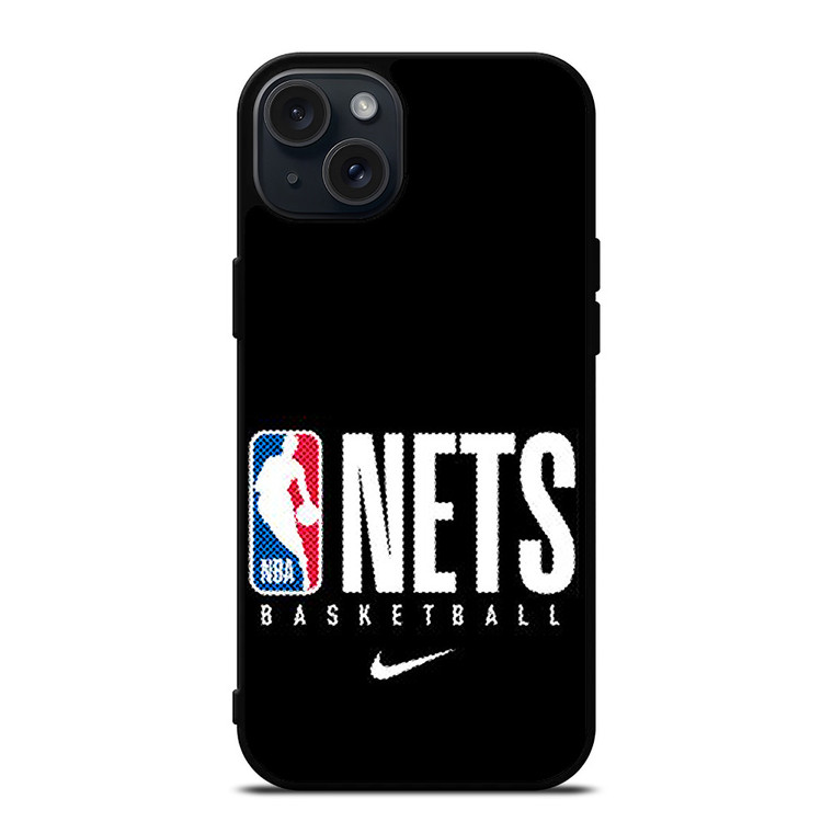 BROOKLYN NETS NBA BASKETBALL LOGO iPhone 15 Plus Case Cover