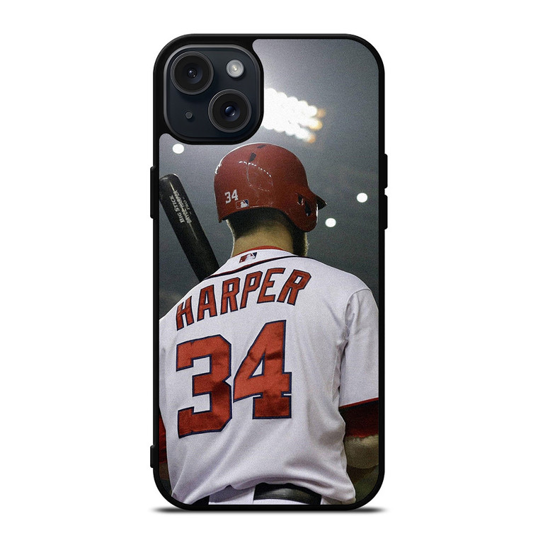 BRYCE HARPER PHILADELPHIE PHILLIES iPhone 15 Plus Case Cover