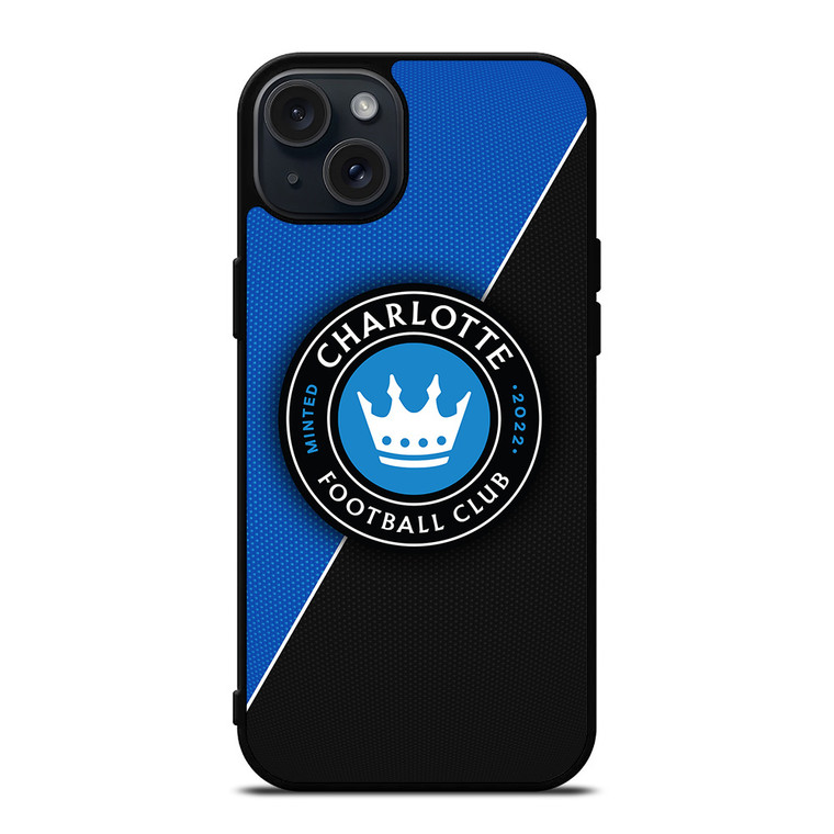 CHARLOTTE FC SOCCER MLS 2 iPhone 15 Plus Case Cover