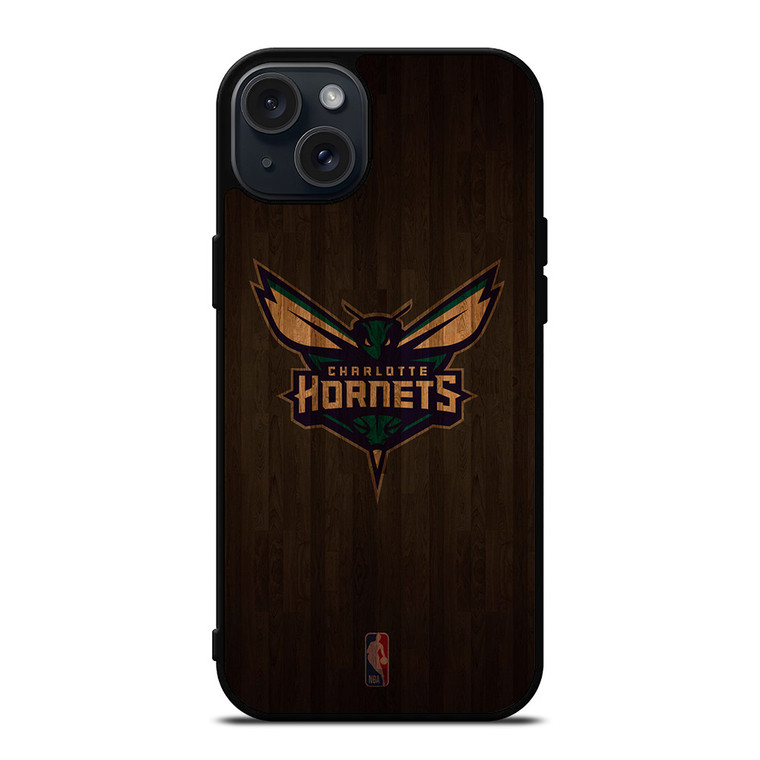 CHARLOTTE HORNETS BASKETBALL COURT NBA iPhone 15 Plus Case Cover