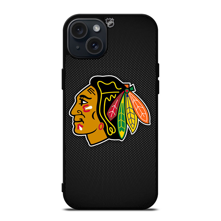CHICAGO BLACKHAWKS HOCKEY NHL LOGO iPhone 15 Plus Case Cover