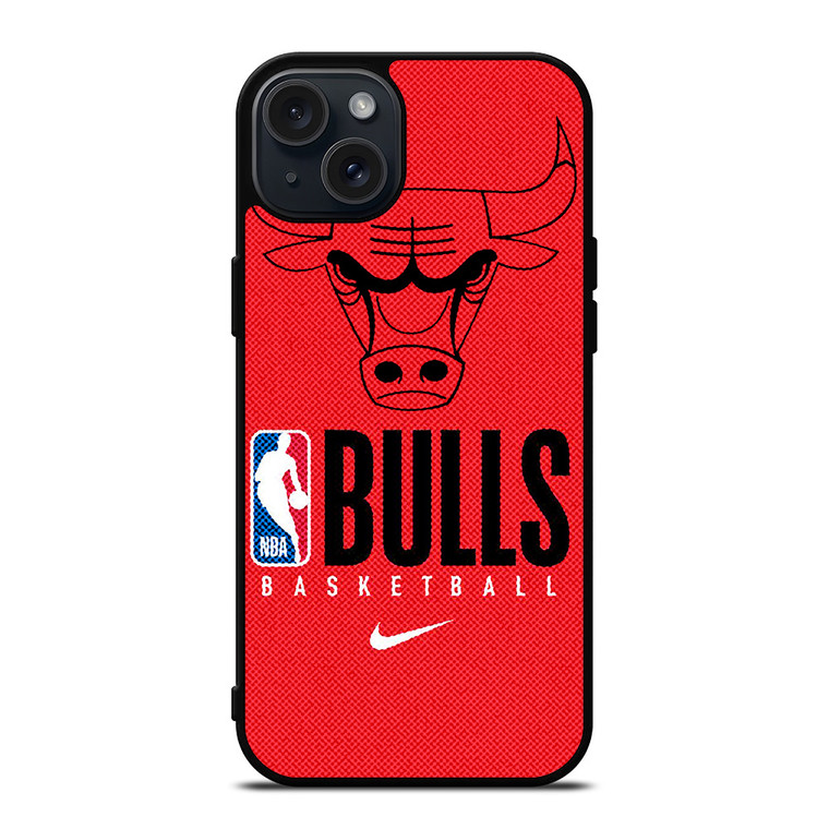 CHICAGO BULLS NBA BASKETBALL LOGO iPhone 15 Plus Case Cover