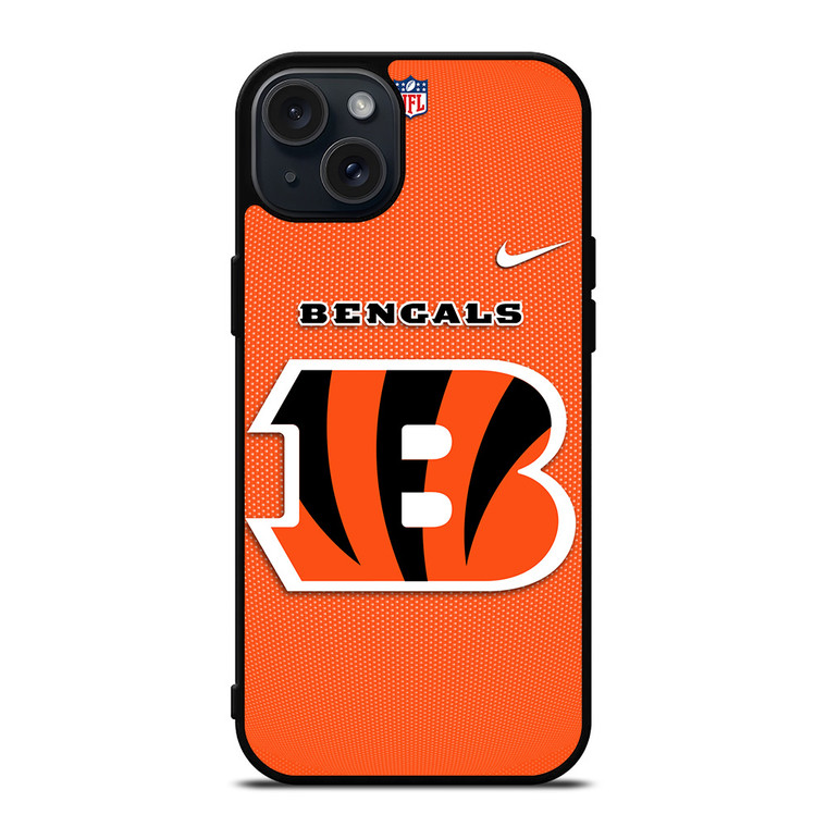 CINCINNATI BENGALS NFL FOOTBALL NIKE iPhone 15 Plus Case Cover