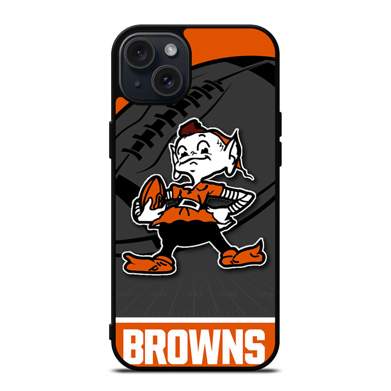 CLEVELAND BROWNS NFL TEAM iPhone 15 Plus Case Cover