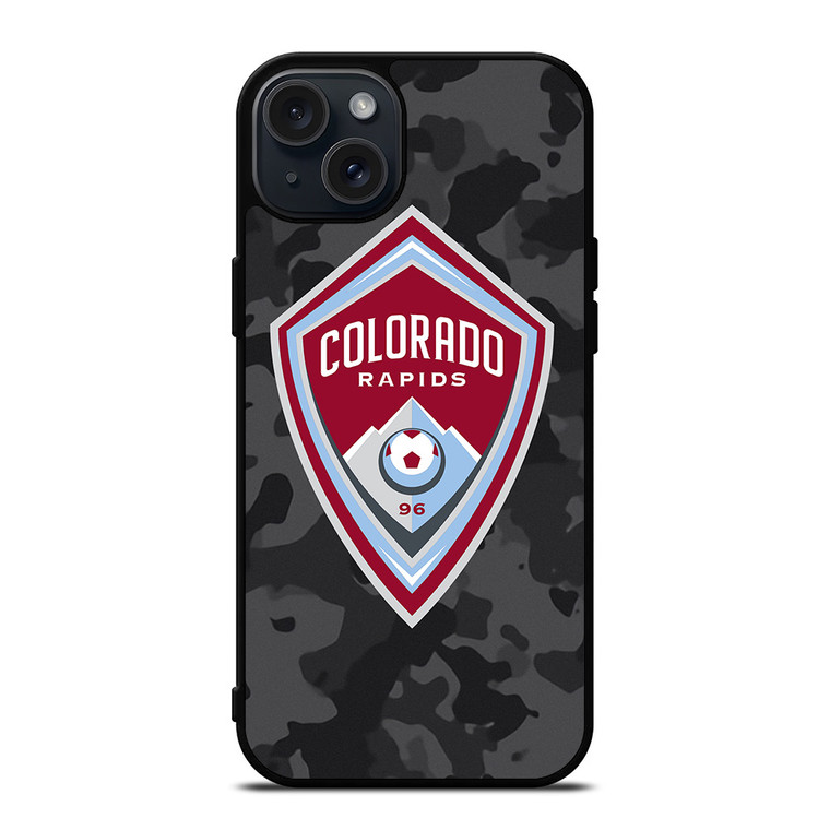 COLORADO RAPIDS MLS BLACK CAMO iPhone 15 Plus Case Cover