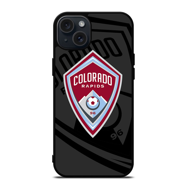 COLORADO RAPIDS MLS BLACK iPhone 15 Plus Case Cover