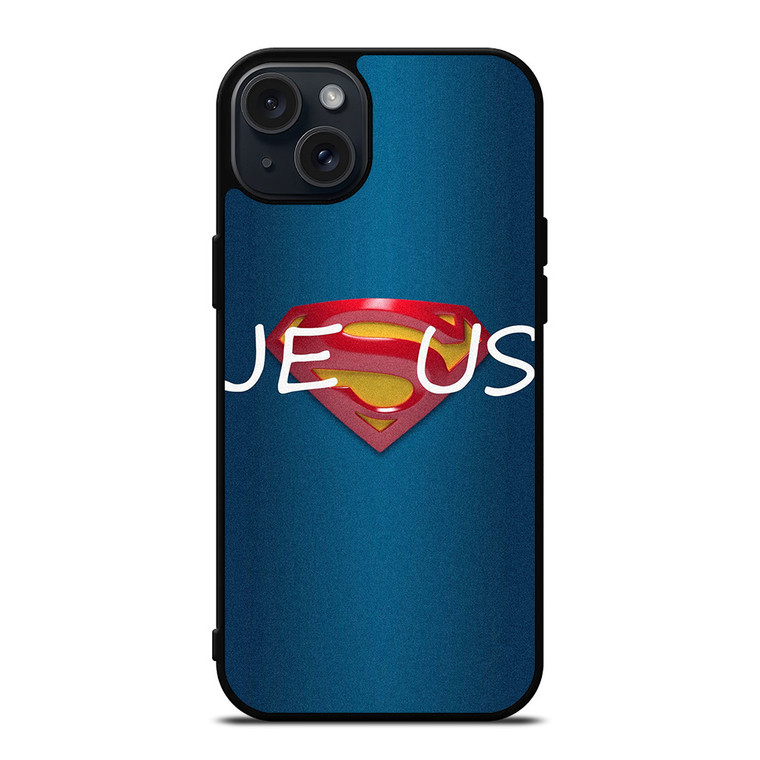 COOL SUPERMAN JESUS iPhone 15 Plus Case Cover