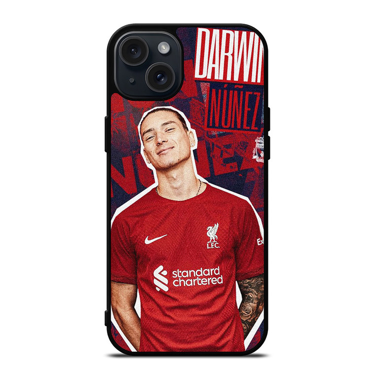 DARWIN NUNEZ LIVERPOOL FC iPhone 15 Plus Case Cover