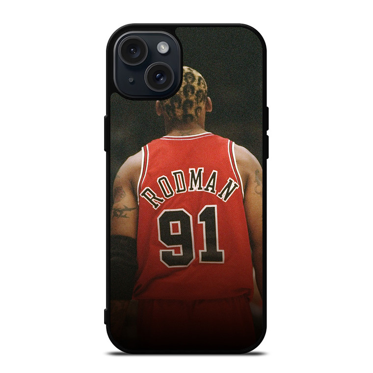 DENNIS RODMAN CHICAGO BULLS NBA 2 iPhone 15 Plus Case Cover