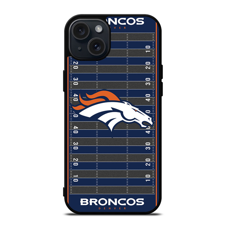 DENVER BRONCOS FOOTBALL FIELD iPhone 15 Plus Case Cover