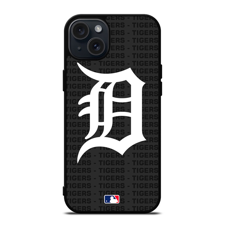 DETROIT TIGERS BASEBALL BLACK iPhone 15 Plus Case Cover