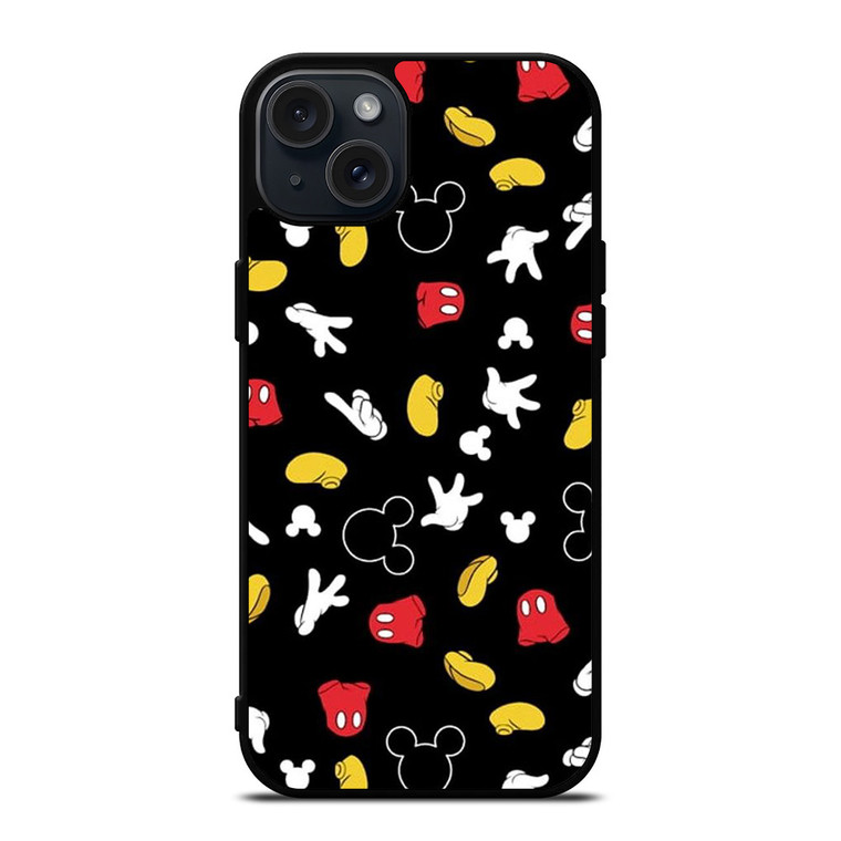 DISNEY MICKEY MOUSE PATTERN iPhone 15 Plus Case Cover