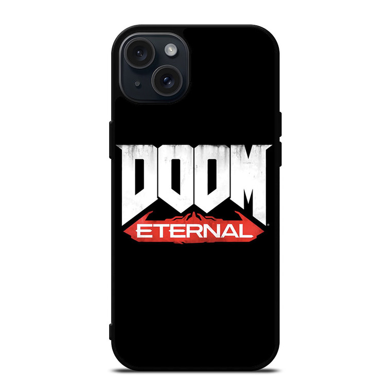 DOOM ETERNAL GAMES LOGO BLACK iPhone 15 Plus Case Cover