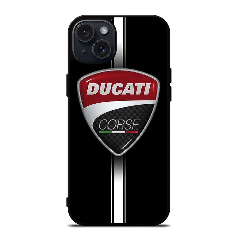 DUCATI CORSE MOTOR LOGO iPhone 15 Plus Case Cover
