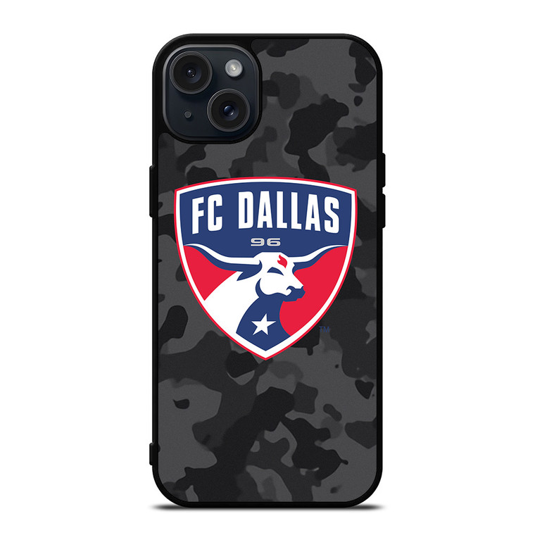 FC DALLAS MLS BLACK CAMO iPhone 15 Plus Case Cover