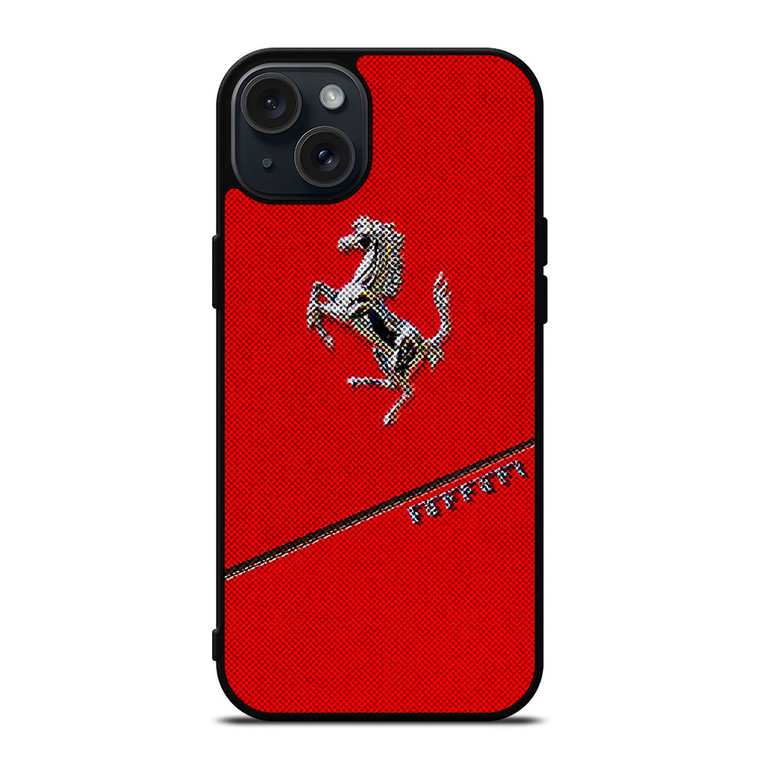 FERRARI RED CAR LOGO iPhone 15 Plus Case Cover