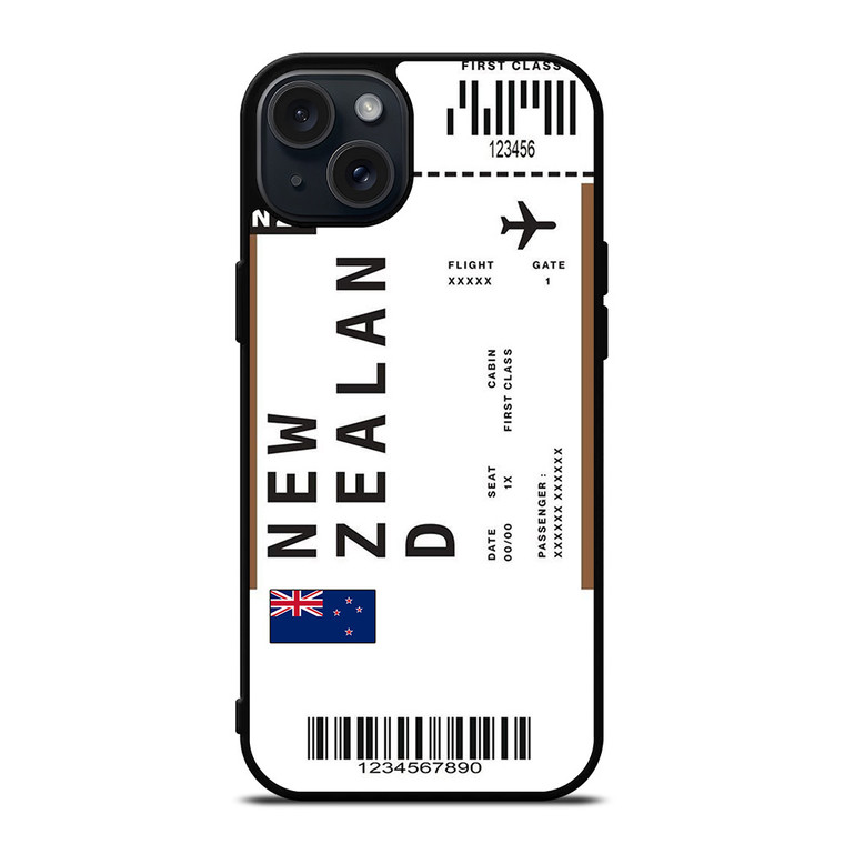 FLIGHT TICKETS NEW ZEALAND iPhone 15 Plus Case Cover